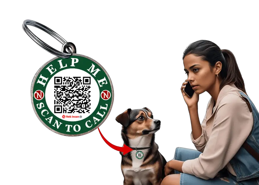 Pet Safety QR Tag